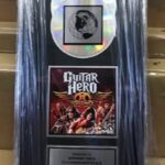 Certified Platinum Award plaque for Mixing & Mastering of “Guitar Hero: Aerosmith” By Anthony Focx www.anthonyfocx.com